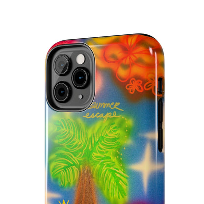 "neon blue palms" airbrush iPhone case