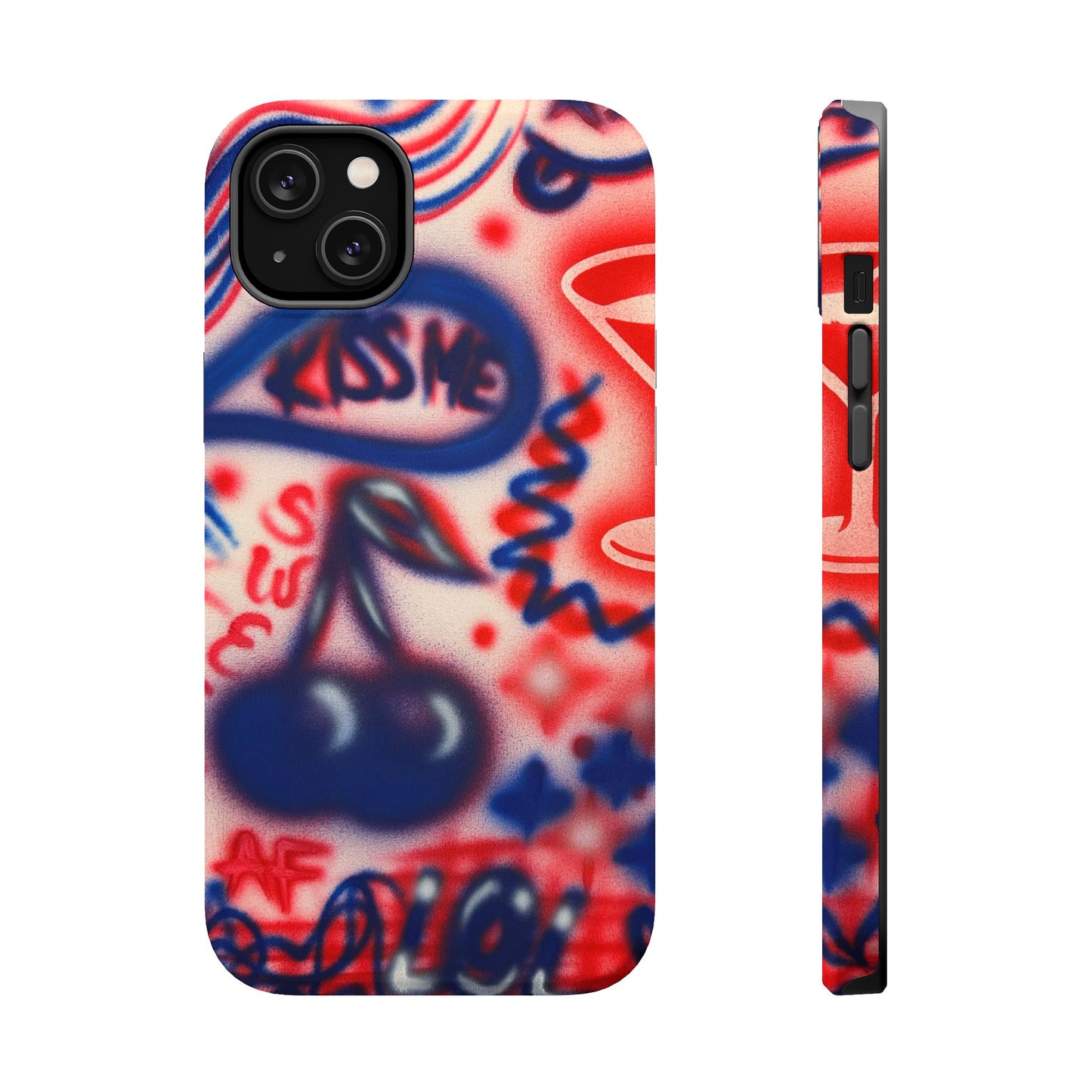 MagSafe „Kiss me“ Airbrush iPhone-Hülle