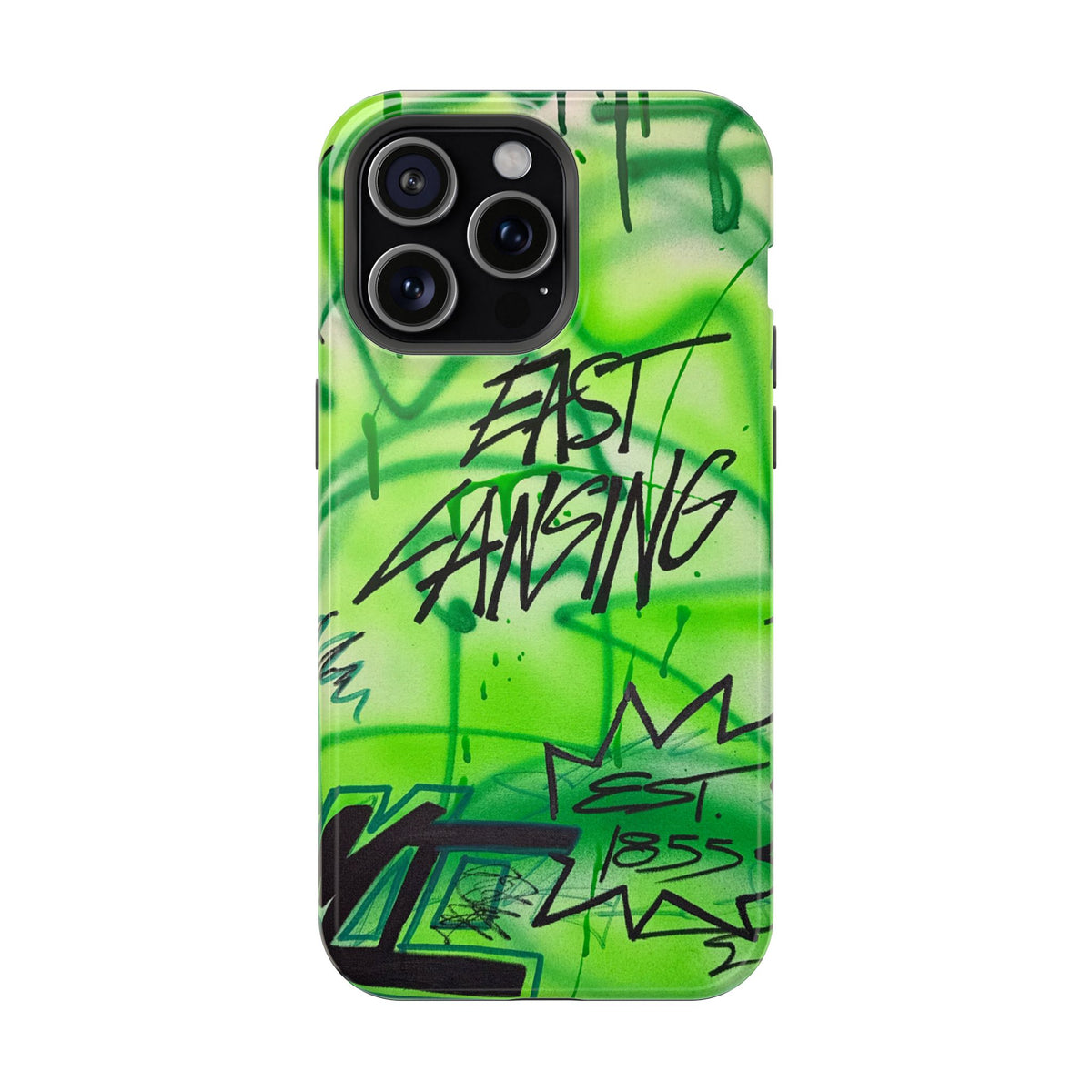 MagSafe "east lansing, mi" airbrush iPhone case
