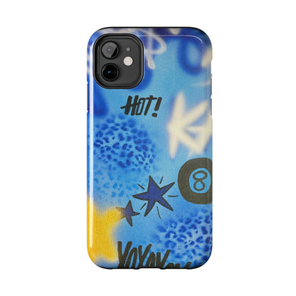 "brilliant blues" airbrush iPhone case