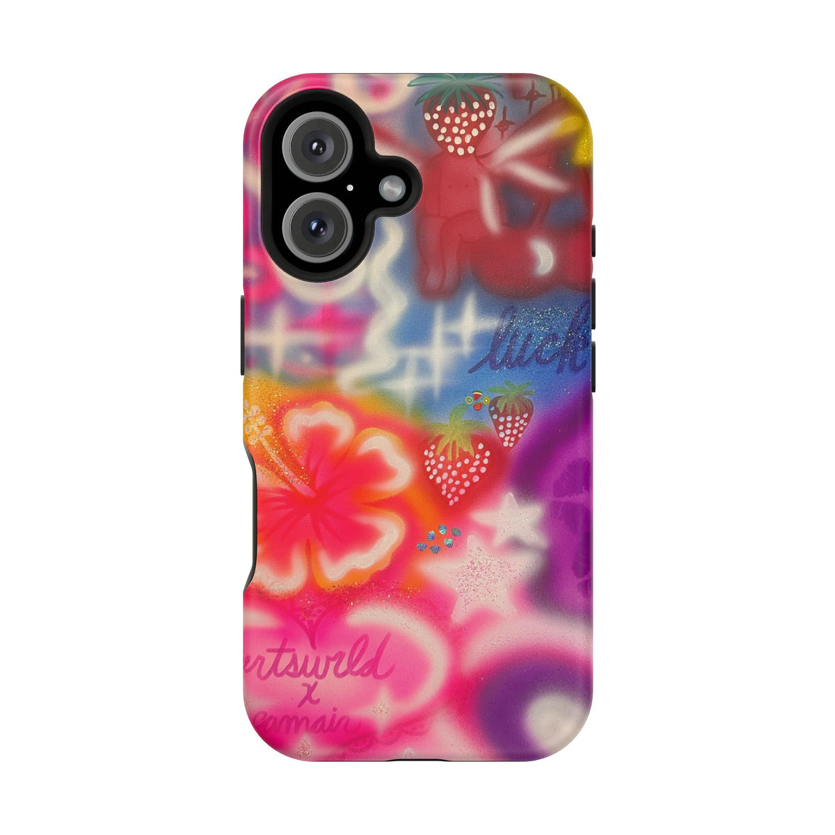 MagSafe „luck & luv“ Airbrush iPhone-Hülle
