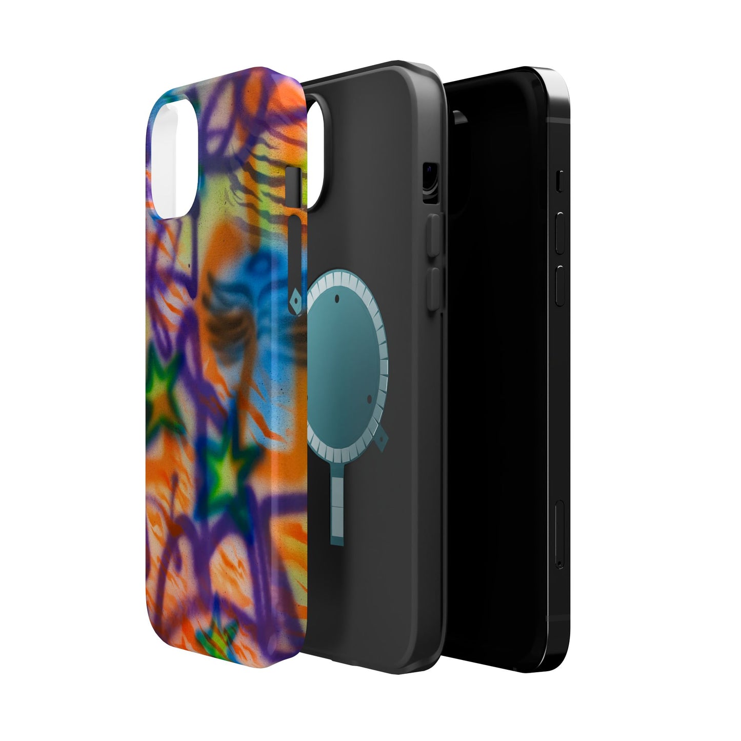MagSafe "streetwear angel" airbrush iPhone case