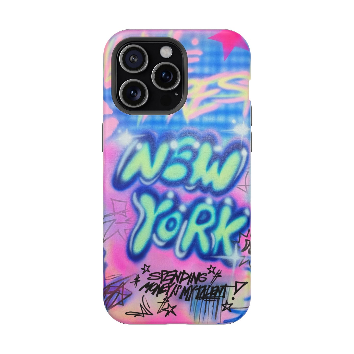 magsafe "spending $$ is my talent" airbrush iPhone case