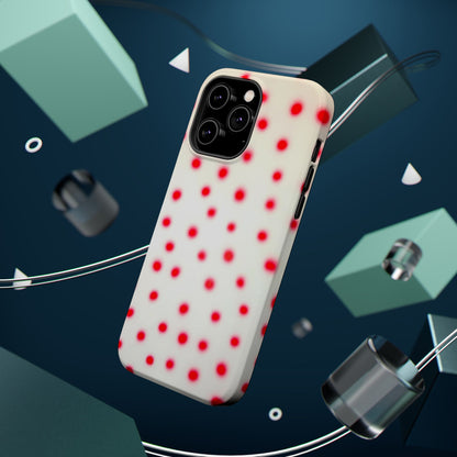 MagSafe "vanilla cherry polka dot" airbrush iPhone case