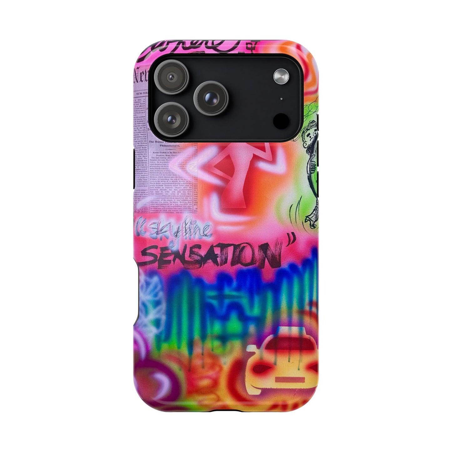 MagSafe "skyline sensation" airbrush iPhone case