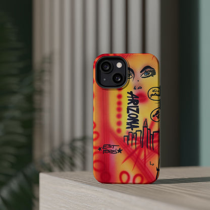 MagSafe "tempe, az" airbrush iPhone case