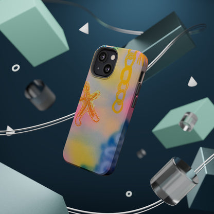 MagSafe "sweet starfish" airbrush iPhone case