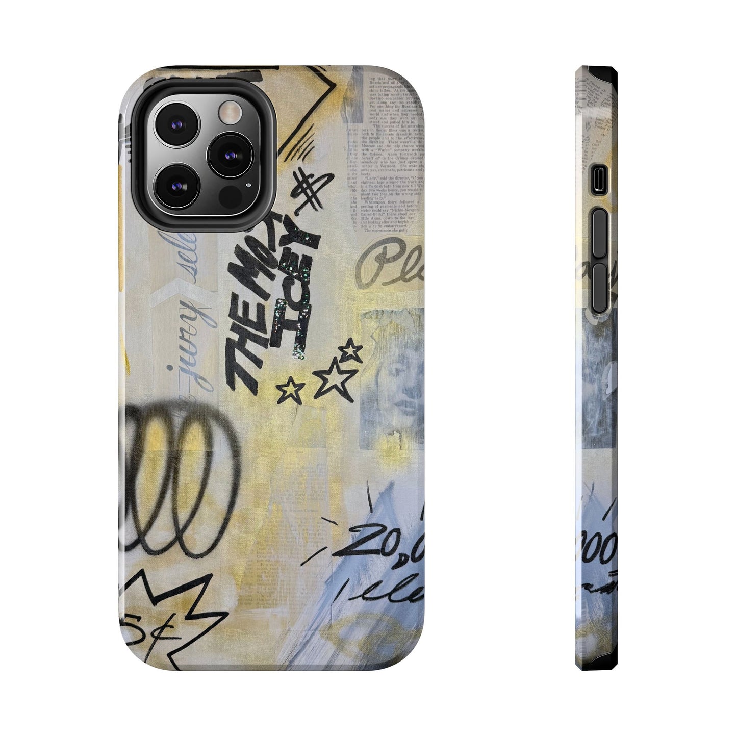 "golden glacier" airbrush iPhone case