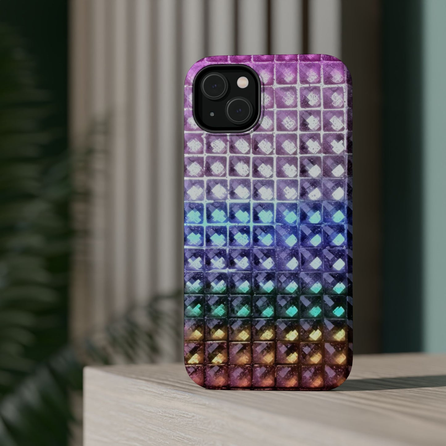 MagSafe "multicolor studs" airbrush iPhone case