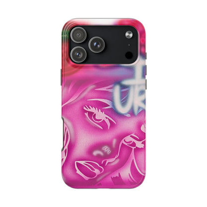 "girlz WRLD" airbrush iPhone case