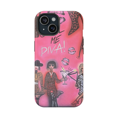 MagSafe "party diva" airbrush iPhone case