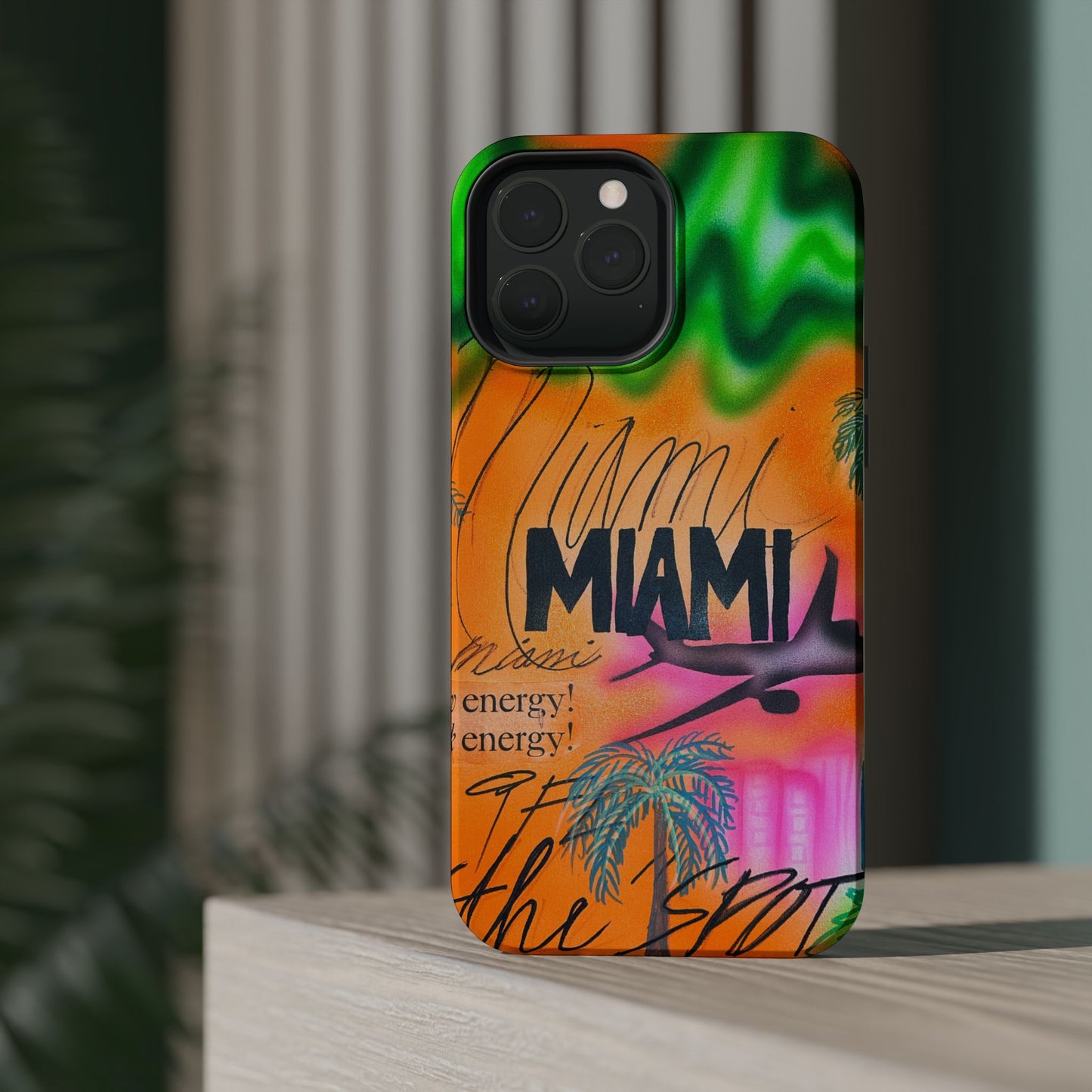 MagSafe "miami, fl" Airbrush iPhone Hülle