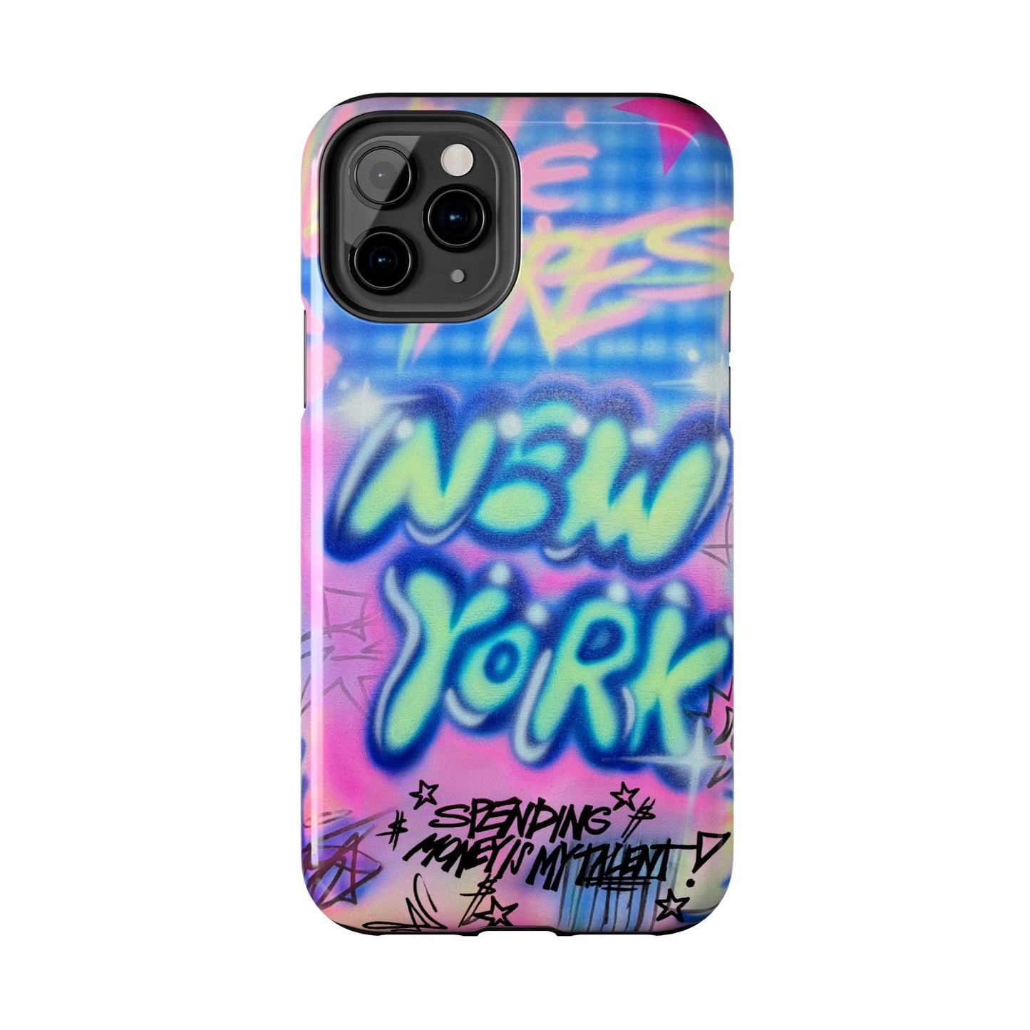 "spending money is my talent" airbrush iPhone case