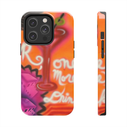 "one more drink!" airbrush iPhone case