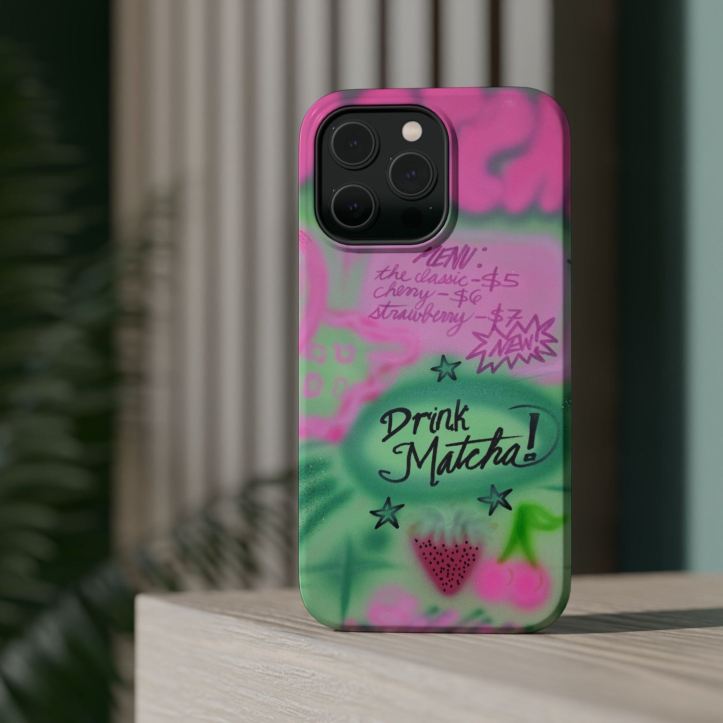 MagSafe "matcha!" airbrush iPhone case