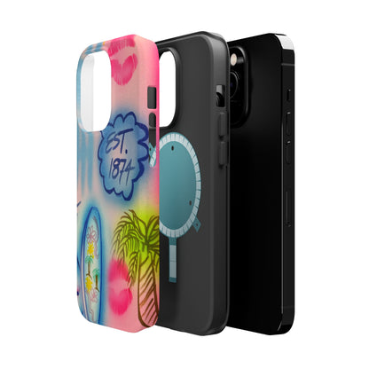 MagSafe "in the wave" airbrush iPhone case