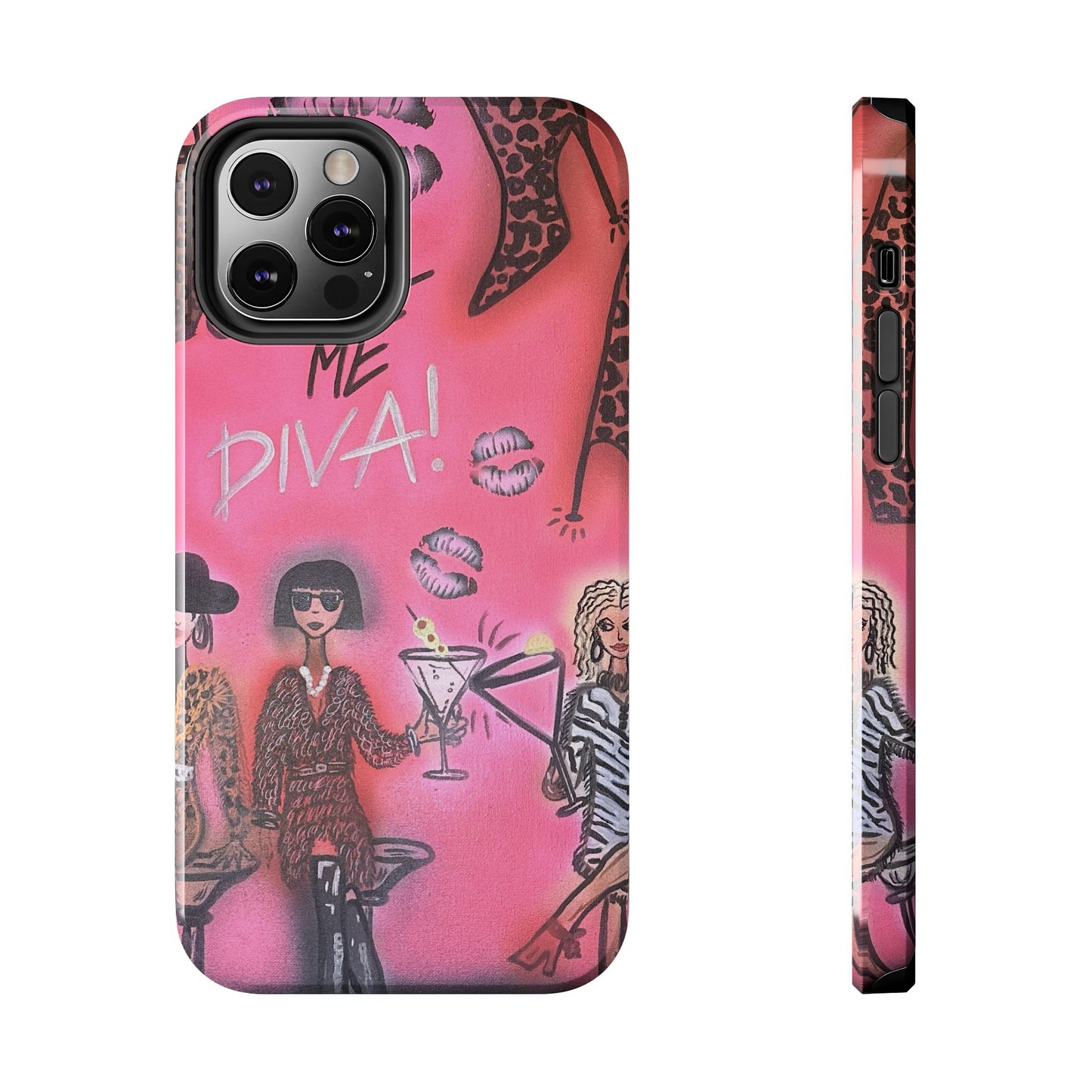 "party diva" airbrush iPhone case
