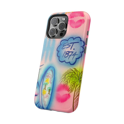 MagSafe "in the wave" airbrush iPhone case