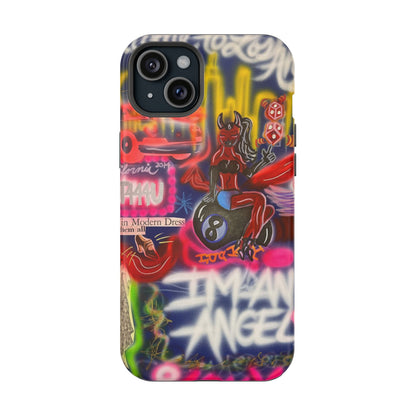 MagSafe "im an angel" airbrush iPhone case