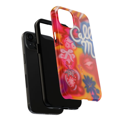 "CALL ME!" airbrush iPhone case