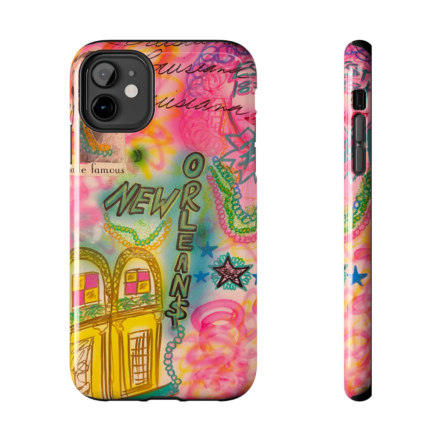 "new orleans, la" airbrush iPhone case