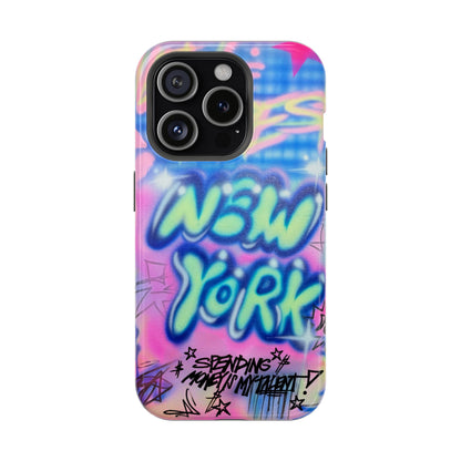 magsafe "spending $$ is my talent" airbrush iPhone case