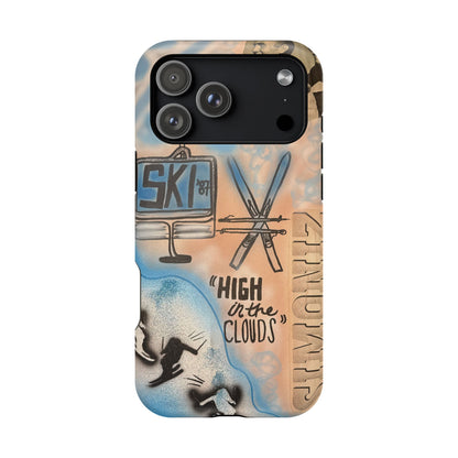 MagSafe „high in the clouds“ Airbrush iPhone Hülle