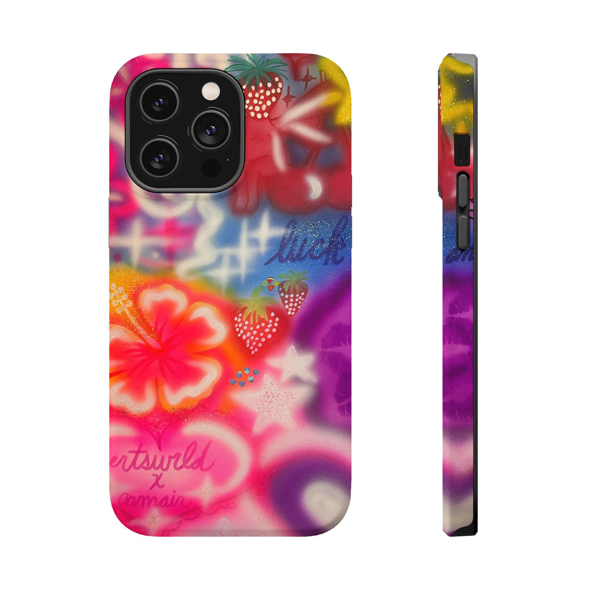 MagSafe „luck & luv“ Airbrush iPhone-Hülle