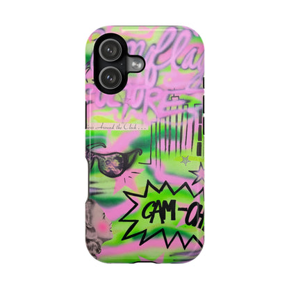 MagSafe "green camo" airbrush iPhone case