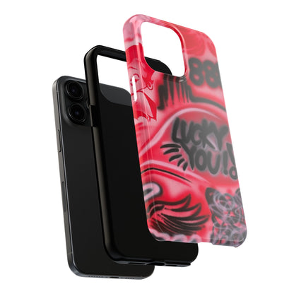 "LUCKY YOU! PT. 2" airbrush iPhone case