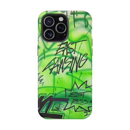MagSafe "east lansing, mi" airbrush iPhone case