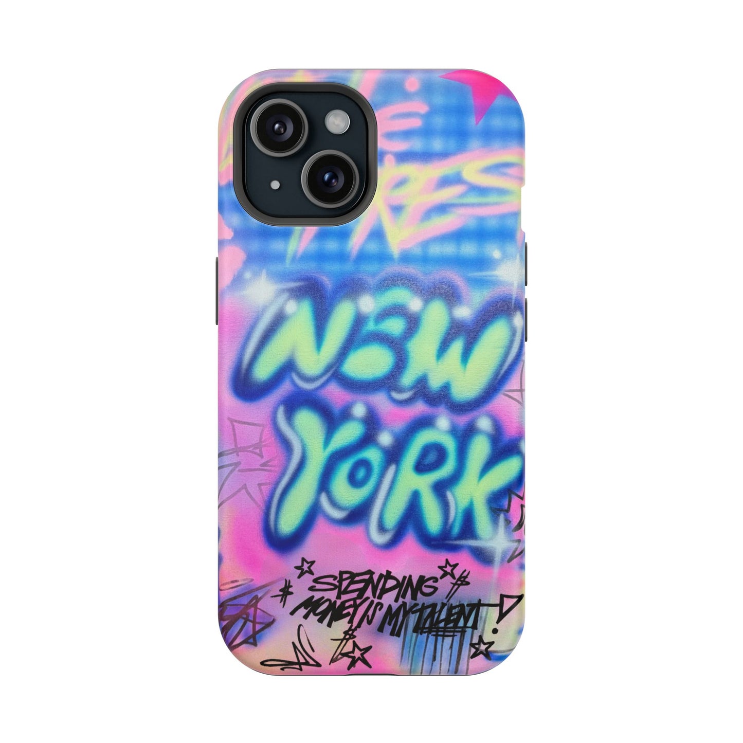 magsafe "spending $$ is my talent" airbrush iPhone case