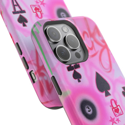 MagSafe "lucky ace" airbrush iPhone case