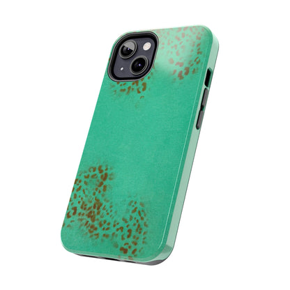 "teal cheetah" airbrush iPhone case