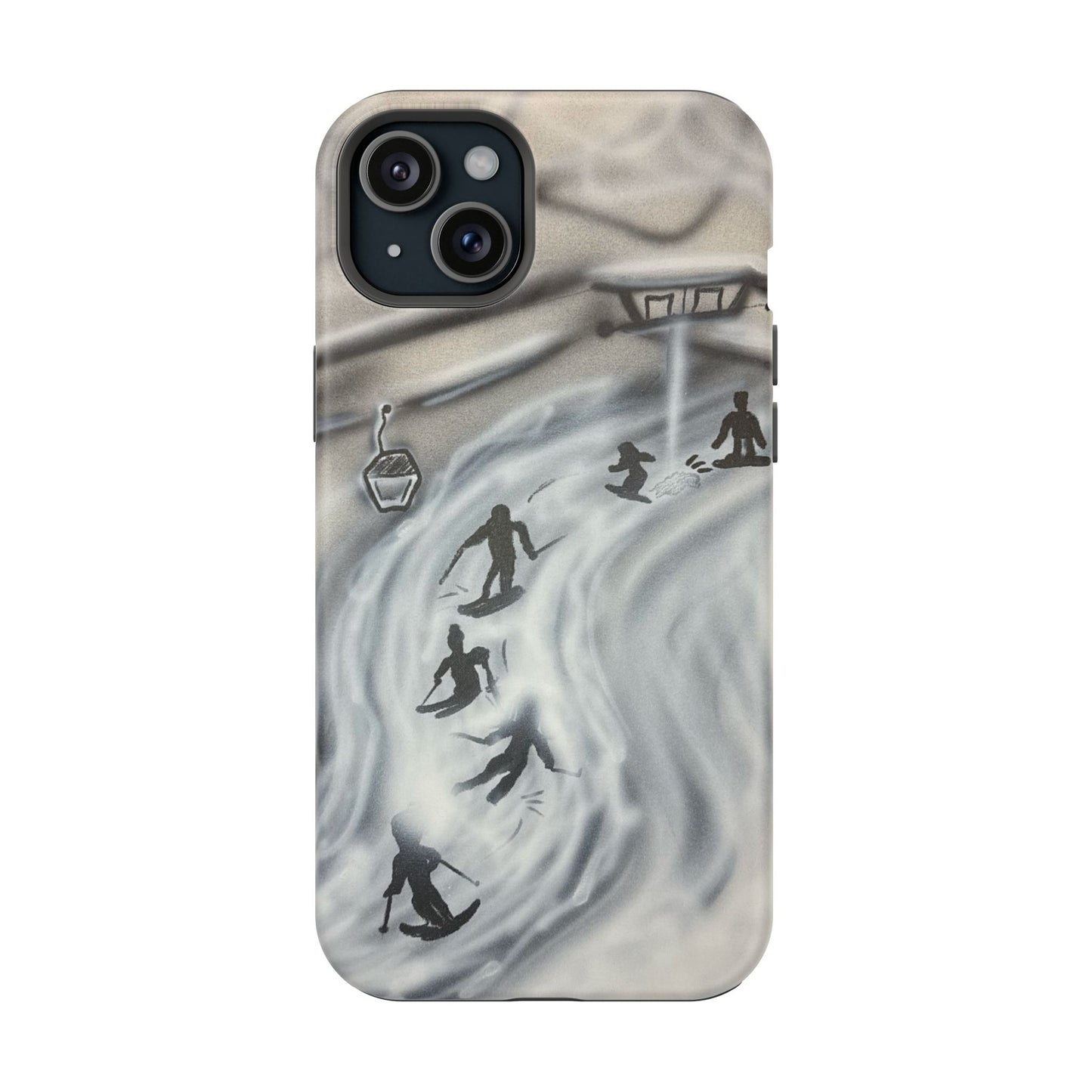 MagSafe "arctic avalanche" airbrush iPhone case