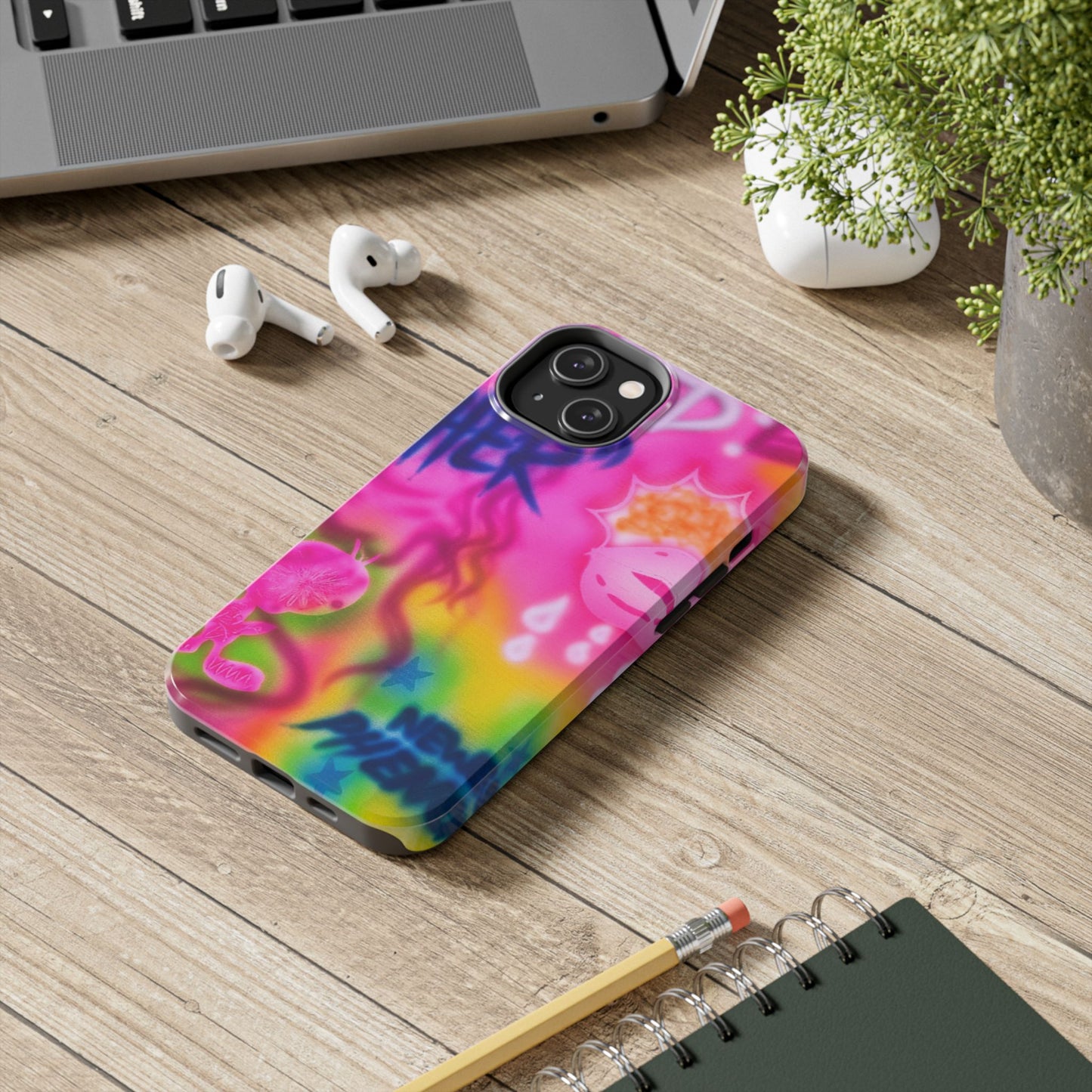 "wanted" airbrush iPhone case