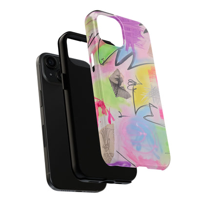 "pastel static" airbrush iPhone case