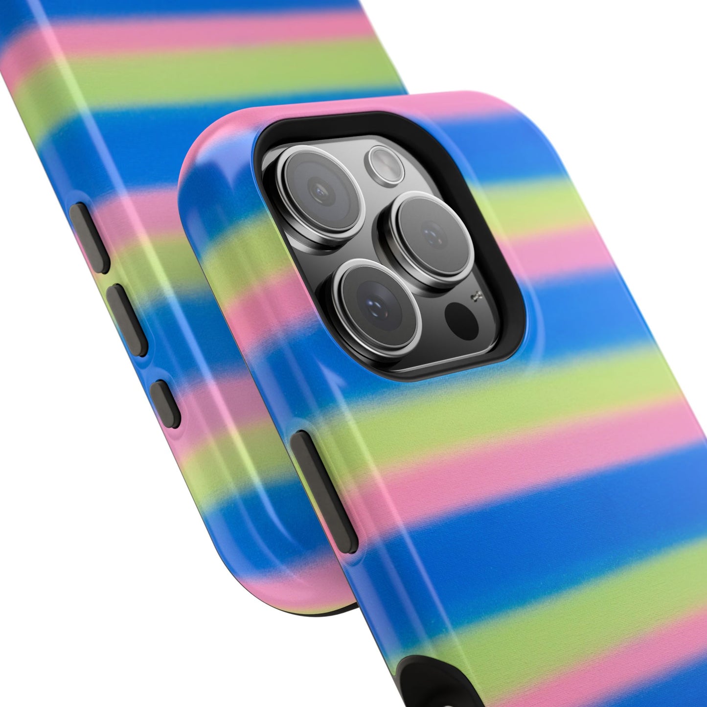 MagSafe "sherbet stripes" airbrush iPhone case