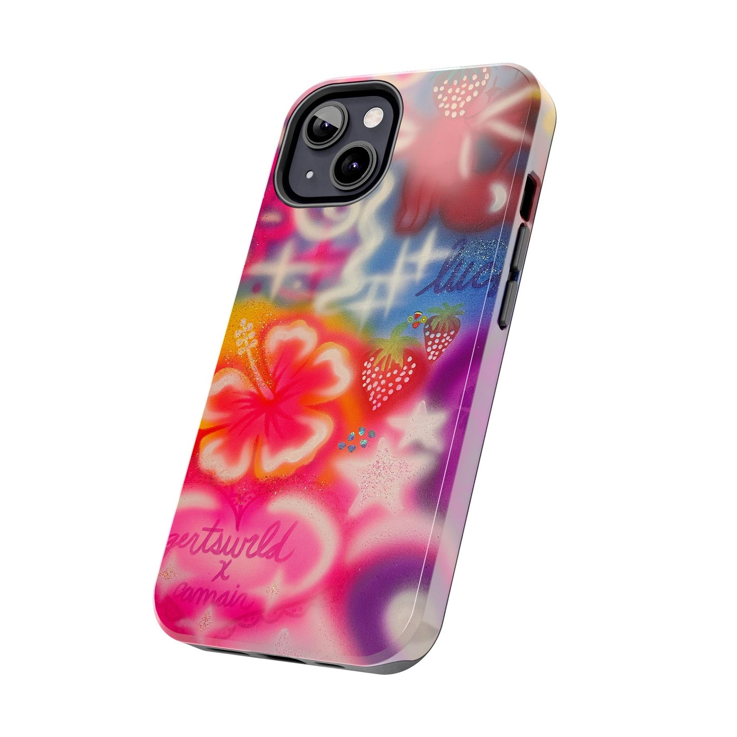 "luck and luv" airbrush iPhone case