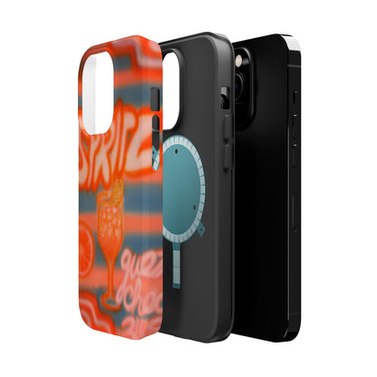 MagSafe "aperol spritz pt. 2" airbrush iPhone case