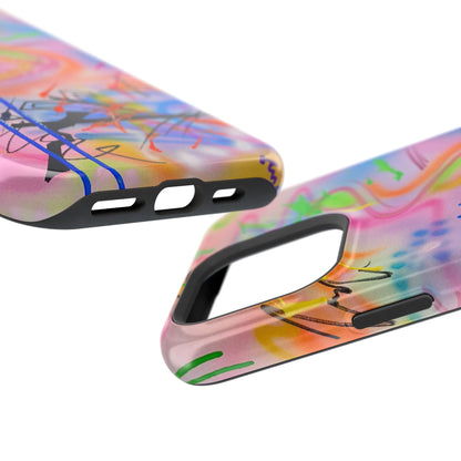 MagSafe "neon haze" airbrush iPhone case