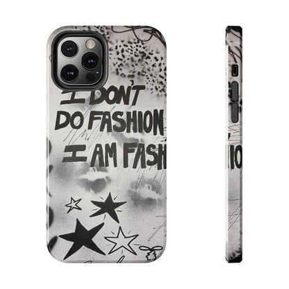 "i am fashion" airbrush iPhone case