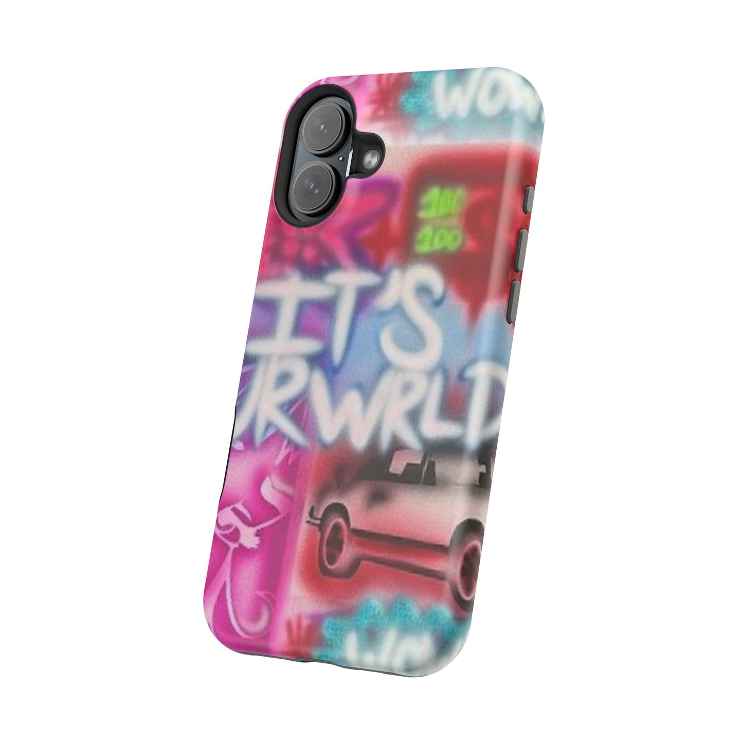MagSafe „its ur WRLD“ Airbrush iPhone Hülle