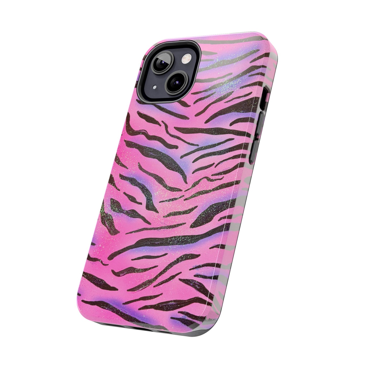 "glitter zebra" airbrush iPhone case