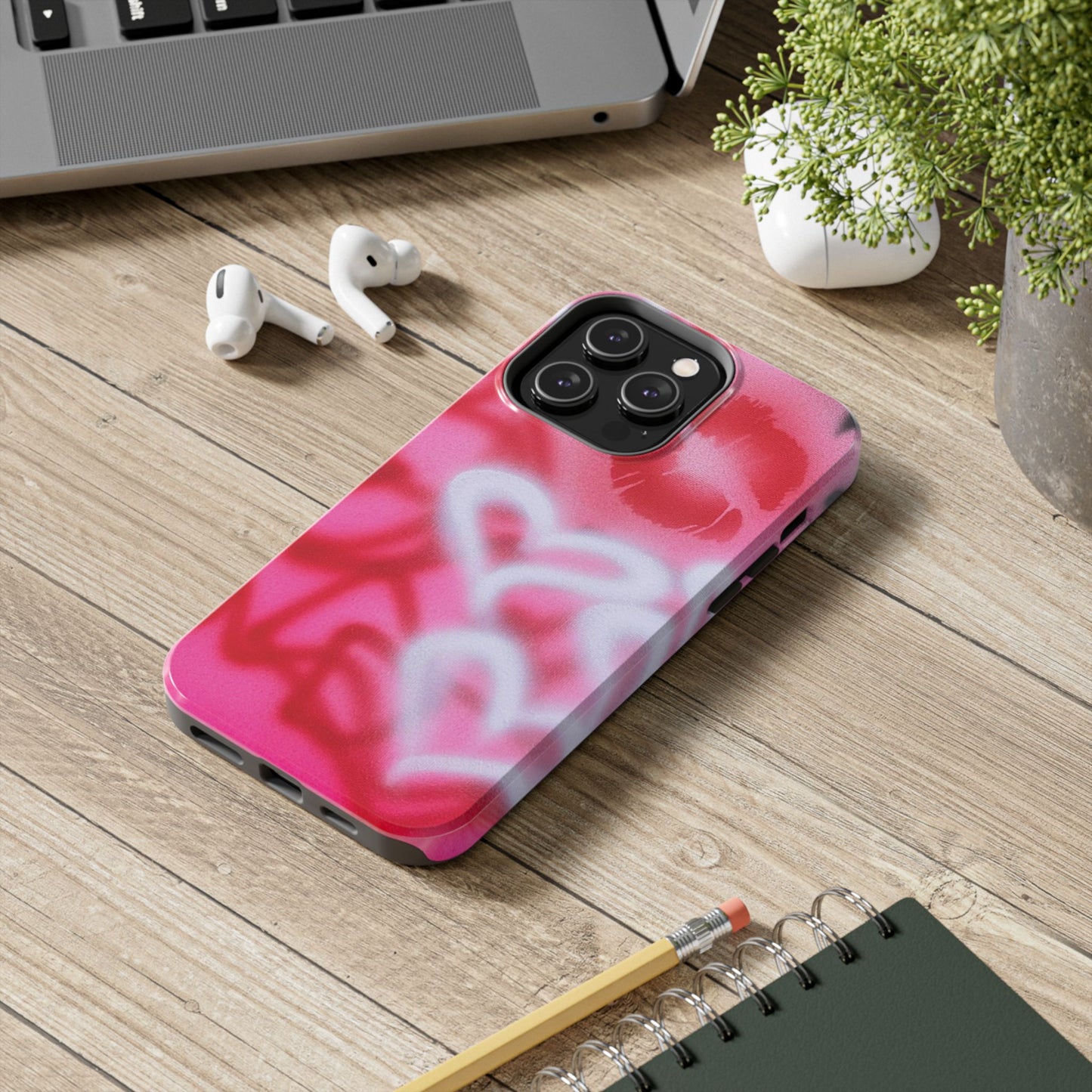 "romantic rush" airbrush iPhone case