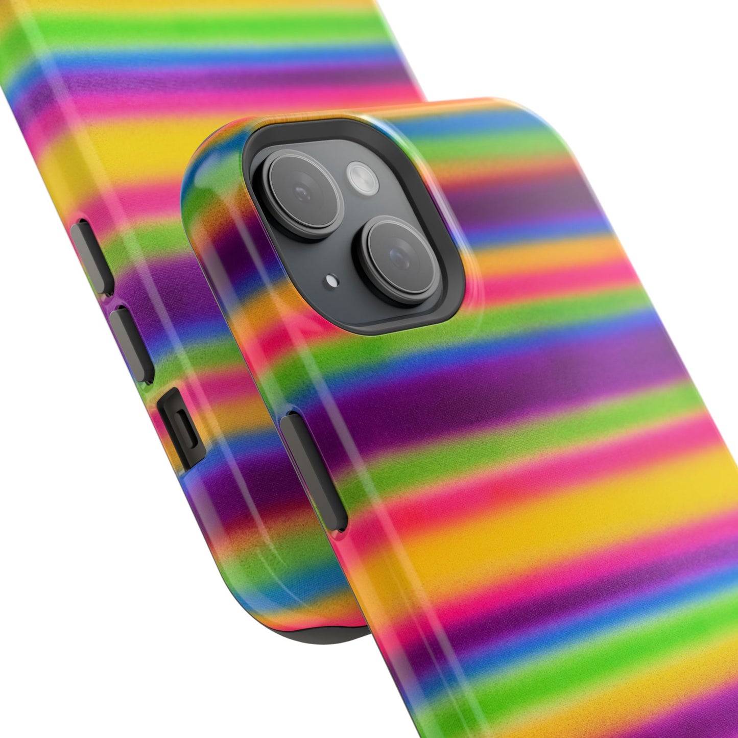 MagSafe "colorful stripes" airbrush iPhone case