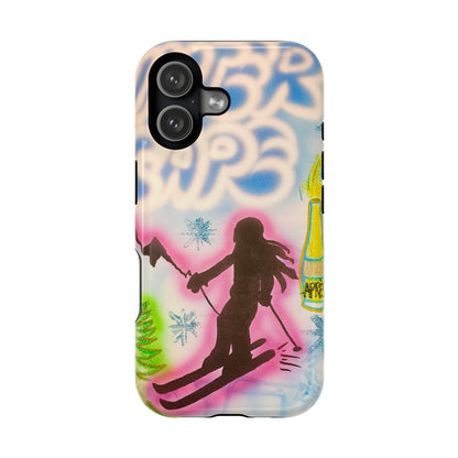 MagSafe "winter escape" airbrush iPhone case