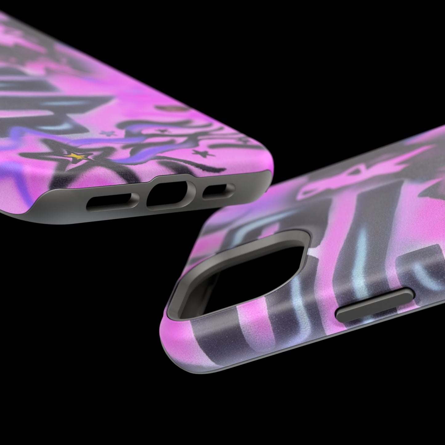 MagSafe "neon nights" airbrush iPhone case