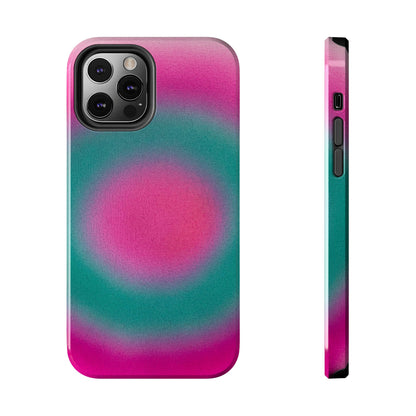 "watermelon swirl" aura airbrush iPhone case