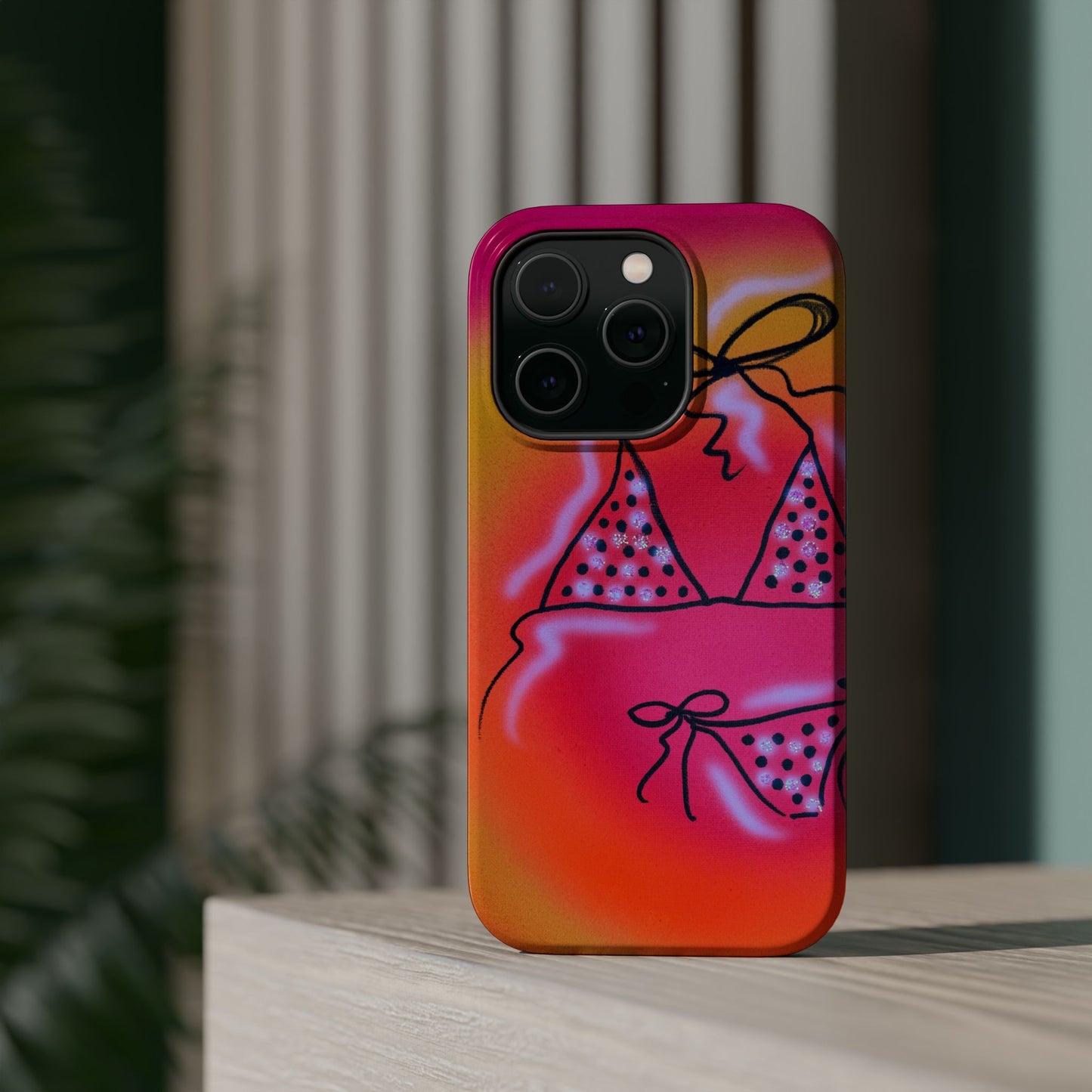 MagSafe "glitter bikini" airbrush iPhone case